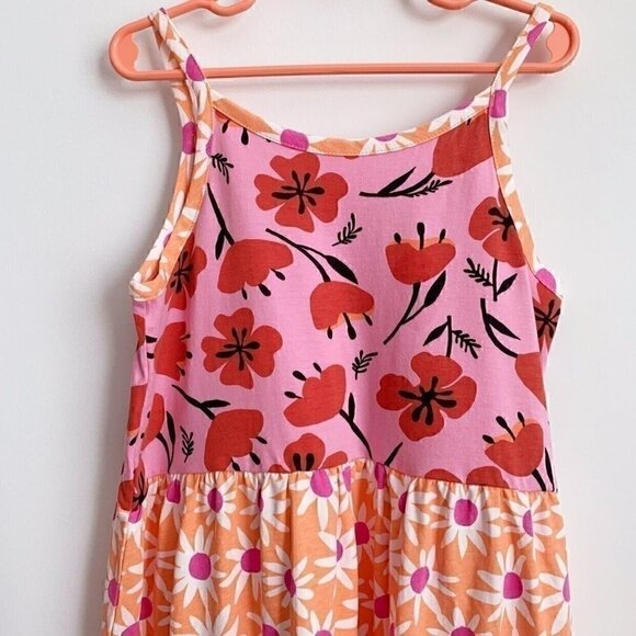 NEW Hanna Andersson Girl Tank Tiered Mixed Print Sun Dress 3T 4T 10 Years - Picture 8 of 9